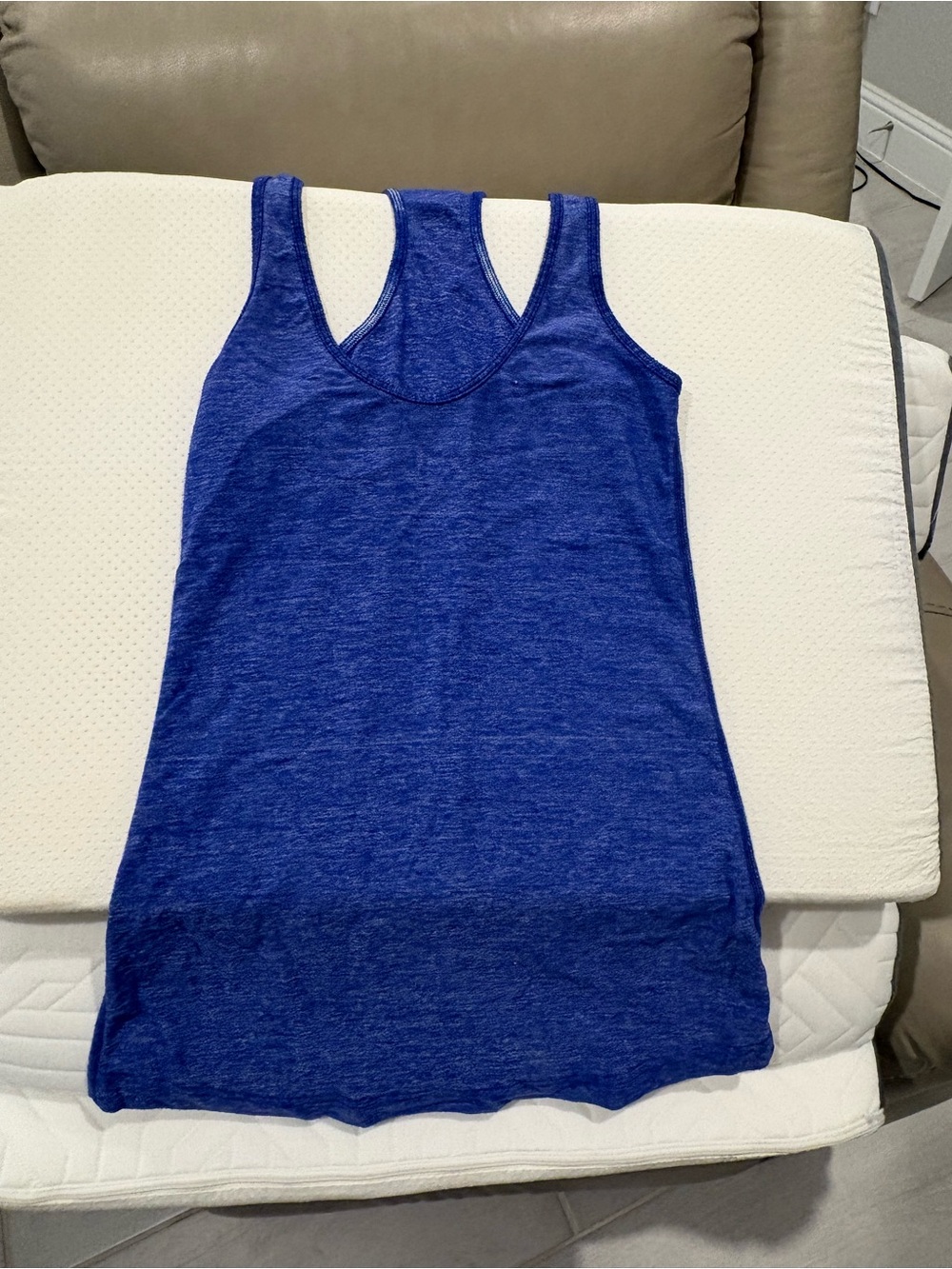Blue lululemon razor tank